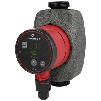 Grundfos Alpha 3 cv pomp met 8 meter opvoerhoogte bereik 15/80 (130 mm, 1")