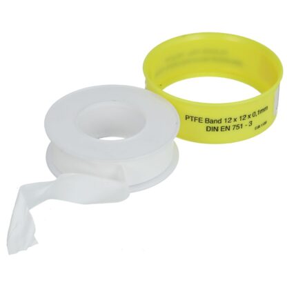 Teflon (PTFE) afdichting tape voor gebruik bij gas, lpg, warm en koud water