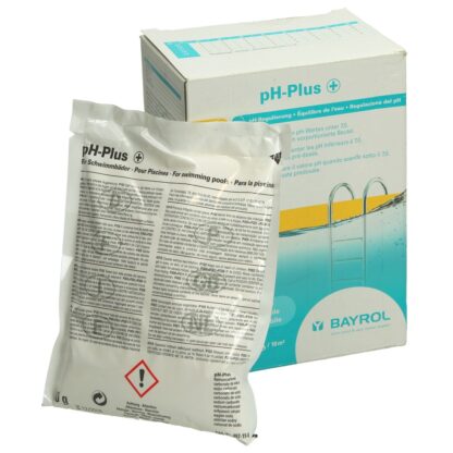 pH van spa of zwembad water verhogen met pH-Plus van Bayrol (3 * 500g)